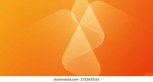 Abstrakter, orangefarbener und gelber geometrischer Hintergrund. Trendy Farbverlauf Formen Zusammensetzung. Vektorvorlage minimalistisches Poster, Pop Art Flyer, Druck eps10