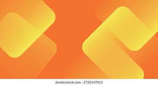 Abstract orange and yellow geometric background. Dynamic shapes composition. Cool background design for posters. Vector illustration