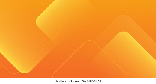 Fondo geométrico naranja y amarillo Abstractas. Composición de Formas dinámicas