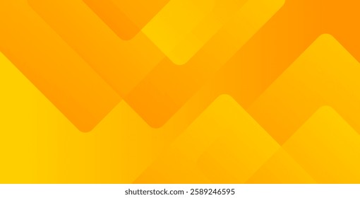 Abstract orange and yellow gradient background with dynamic geometric shapes composition. Modern vector illustration for digital designs and branding.