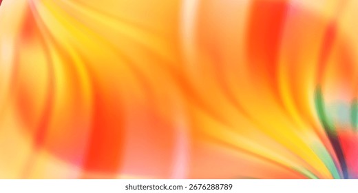 Abstract orange and yellow gradient background with smooth flowing
