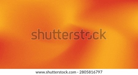 Abstract orange and yellow gradient background with trendy grainy texture. Smooth fluid blurry mesh wallpaper for warm aesthetic digital design.