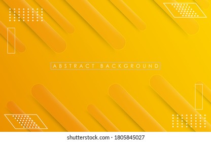 Fondo de formas geométricas de gradiente naranja y amarillo abstracto