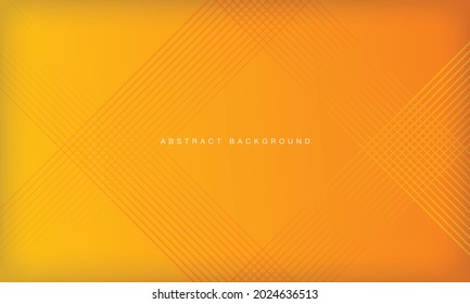 Resumen del fondo geométrico de las formas de degradado naranja y amarillo. Diseño de presentación de rayas de líneas modernas.