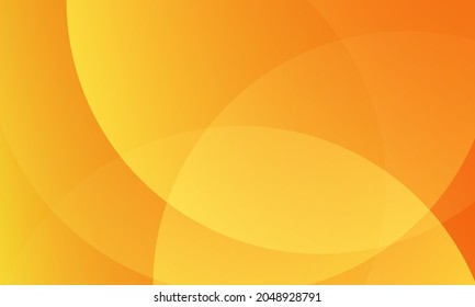 Resumen del fondo geométrico de las formas de degradado naranja y amarillo. Composición dinámica de formas. Ilustración del vector