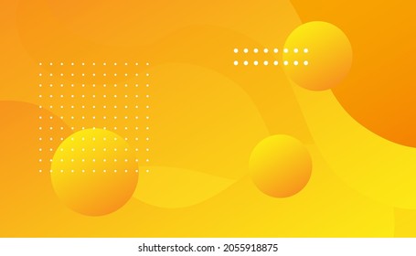 Abstrakter orangefarbener und gelber Farbverlauf-geometrischer Hintergrund. Futuristische Design-Plakate. EPS10-Vektor