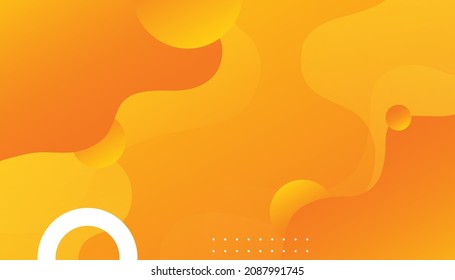 Abstract orange and yellow gradient geometric shapes