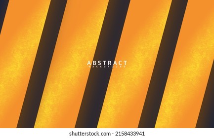 Resumen del fondo geométrico de las formas de degradado naranja y amarillo. Plantilla moderna de diseño vectorial mínimo.