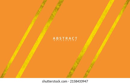 Abstract orange and yellow gradient geometric shapes background. Modern minimal vector design template.