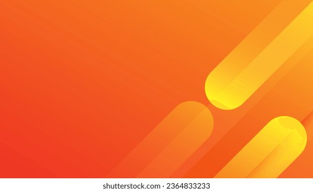 Resumen del fondo geométrico de las formas de degradado naranja y amarillo. Ilustración creativa para afiche, web, aterrizaje, página, portada, anuncio, saludo, tarjeta, promoción. Vector Eps 10
