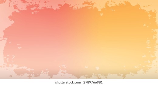 Abstract Orange and Yellow Grunge Border Background