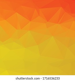 Abstract orange and yellow polygon texture background