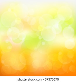 Abstract Orange And Yellow Vector Background With Stars