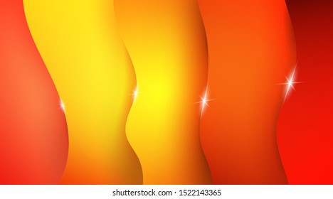 Abstract orange and yellow wave background elements for banners, layout with text space, website, pages, promotions, presentations, etc.