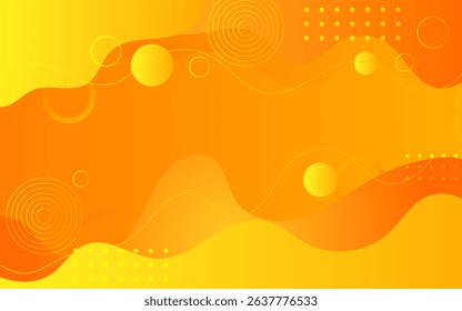 Abstract orange yellow wave background