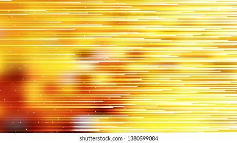 Abstract Orange Yellow and White Horizontal Lines Background Illustration