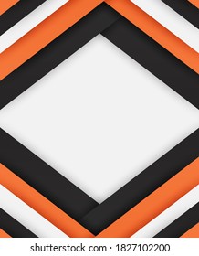 Abstract. orange,black overlap shape background. Halloween theme
color. vector.