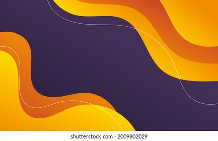 Abstract Orange,blue geometric background. Modern background design. Liquid color. Fluid shapes composition. Fit for presentation design. website, basis for banners, wallpapers, brochure, posters