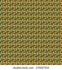 Abstract orange-green triangles background vector