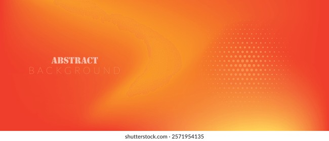 Abstract Orange-Yellow Gradient Background with Halftone Effects