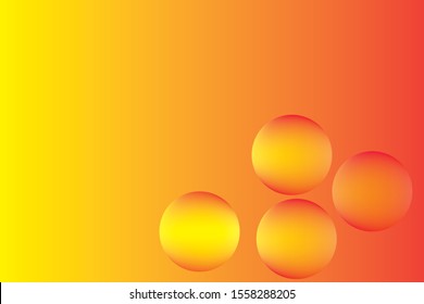 abstract orangle gradient background with orange circle vector eps 10