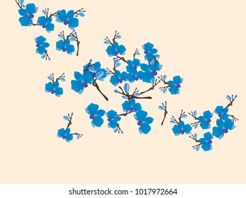 Abstract orchid pattern. Gentle flowers background. Vector illustration for invitation, card, celebration, party, carnival, festive holiday and Your project. Pastel Background