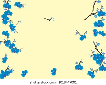 Abstract orchid pattern. Gentle flowers background. Vector illustration for invitation, card, celebration, party, carnival, festive holiday and Your project. Pastel Background