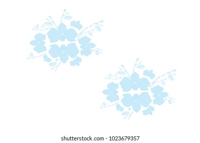 Abstract orchid pattern. Gentle flowers background. Isolated. Vector illustration for invitation, card, celebration, party, carnival, festive holiday and Your project.