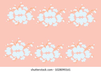 Abstract orchid pattern. Gentle flowers background. Vector illustration for invitation, card, celebration, party, carnival, festive holiday and Your project. Pastel Background