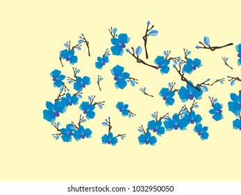 Abstract orchid pattern. Gentle flowers background. Vector illustration for invitation, card, celebration, party, carnival, festive holiday and Your project. Pastel Background
