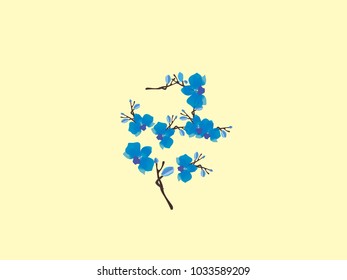 Abstract orchid pattern. Gentle flowers background. Vector illustration for invitation, card, celebration, party, carnival, festive holiday and Your project. Pastel Background