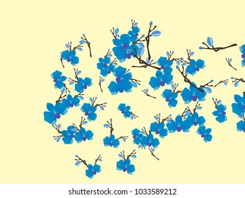 Abstract orchid pattern. Gentle flowers background. Vector illustration for invitation, card, celebration, party, carnival, festive holiday and Your project. Pastel Background