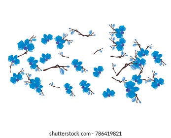 Abstract orchid pattern. Gentle flowers background. Isolated. Vector illustration for invitation, card, celebration, party, carnival, festive holiday and Your project.