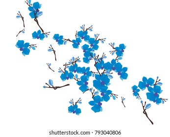 Abstract orchid pattern. Gentle flowers background. Isolated. Vector illustration for invitation, card, celebration, party, carnival, festive holiday and Your project.