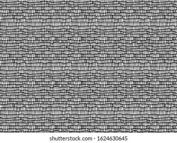 Abstract ordered wavy seamless pattern of small concave metal plates. For 3D textures.