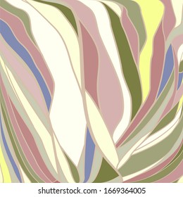 Fondo orgánico abstracto con arte de línea dibujado a mano.