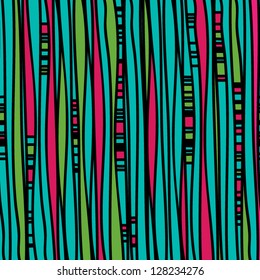 Abstract organic composition with curved lines, vector illustration