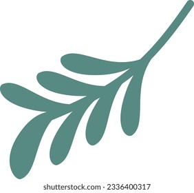 Abstract organic flower vector element