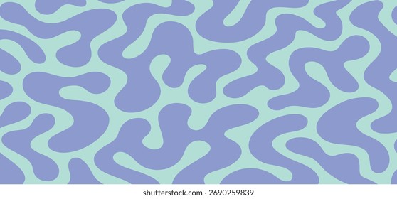 Abstract organic fluid pattern. Modern seamless design for textiles, wallpapers, packaging, and backgrounds. Editable vector pattern suitable for creative projects.