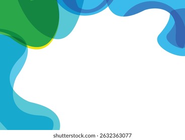 Abstrakte organische flüssige Formen Hintergrund in weicher Farbe. Illustrationsvektordesign