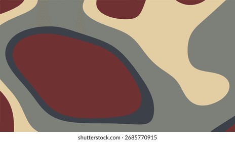 Abstrato fluido orgânico formas fundo neutro paleta de cores
