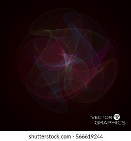 Abstract organic form. Cyber clouds. Vector illustration.