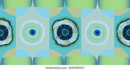 Abstract organic geometric flowers pattern. Ornamental botanical print. Fashionable template for design. 