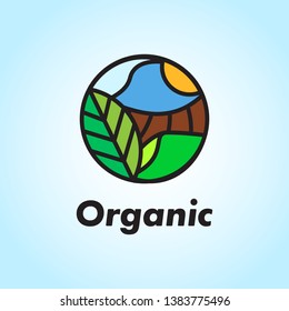 Abstract Organic Globe logo design vector symbol icon. Globe vector common icon 