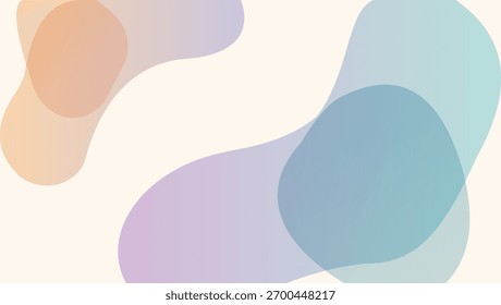 Póster orgánico Abstractas de las manchas del gradiente con la disposición mínima