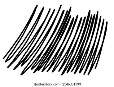Abstract organic hand drawn black minimal line doodle.Easy graphic Elements Design with copy space for image and text.Use for App, Postcards, Packaging, Website, Social Media, Icon-Vector illustration