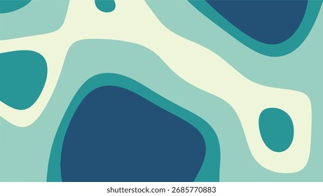 Abstract Organic Layered Shapes Background Design