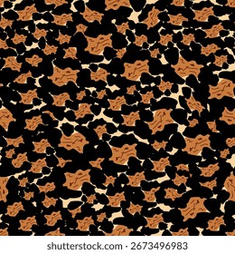 Abstract Organic Leopard Print Seamless Pattern