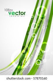 Abstract organic lines. Vector background