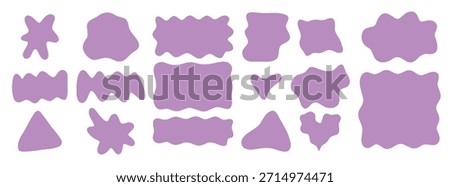 abstract organic liquid shapes irregular fluid flat shapes random wavy oval spots curvy elements smo
